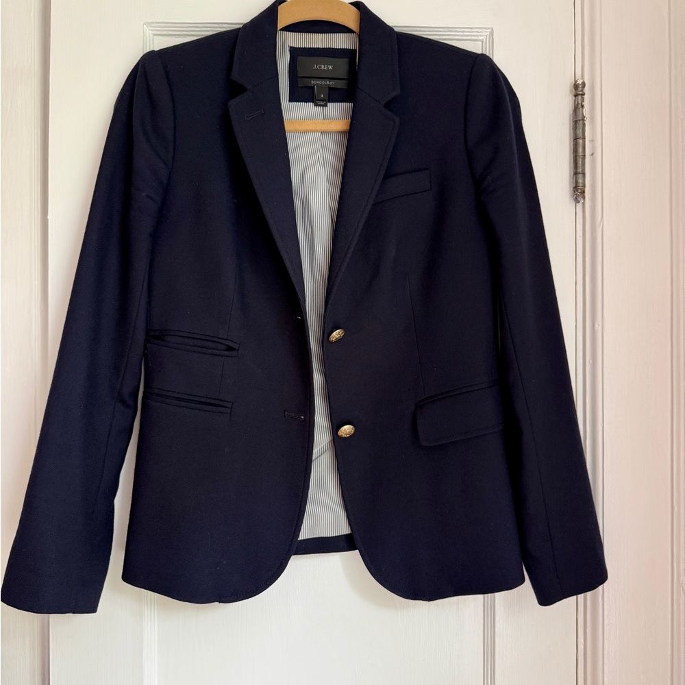 J. Crew Navy Blazer with Gold Buttons